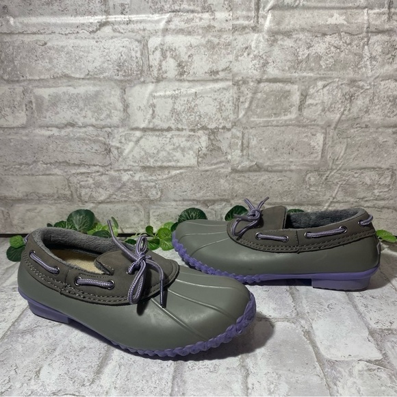 JBU Weather Ready Ankle Boots Gray and Purple Tie Up Women’s 6.5 M - Picture 1 of 9